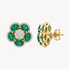 Emerald & Diamond Earring