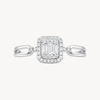 Polished Diamond Ring