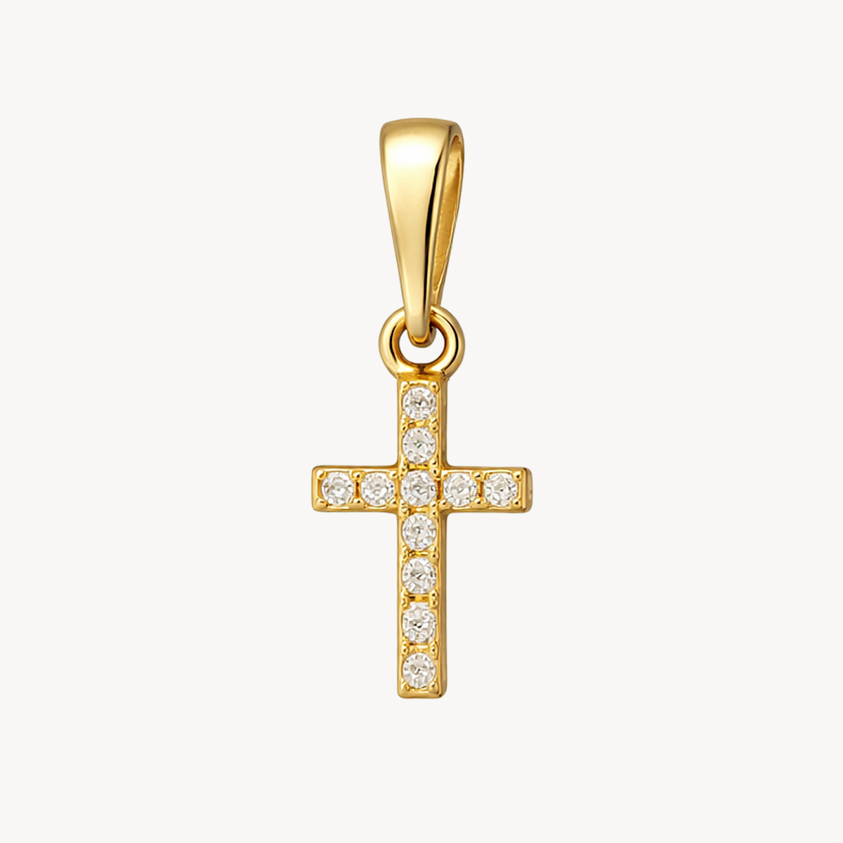 Classic Cross Diamond Pendant