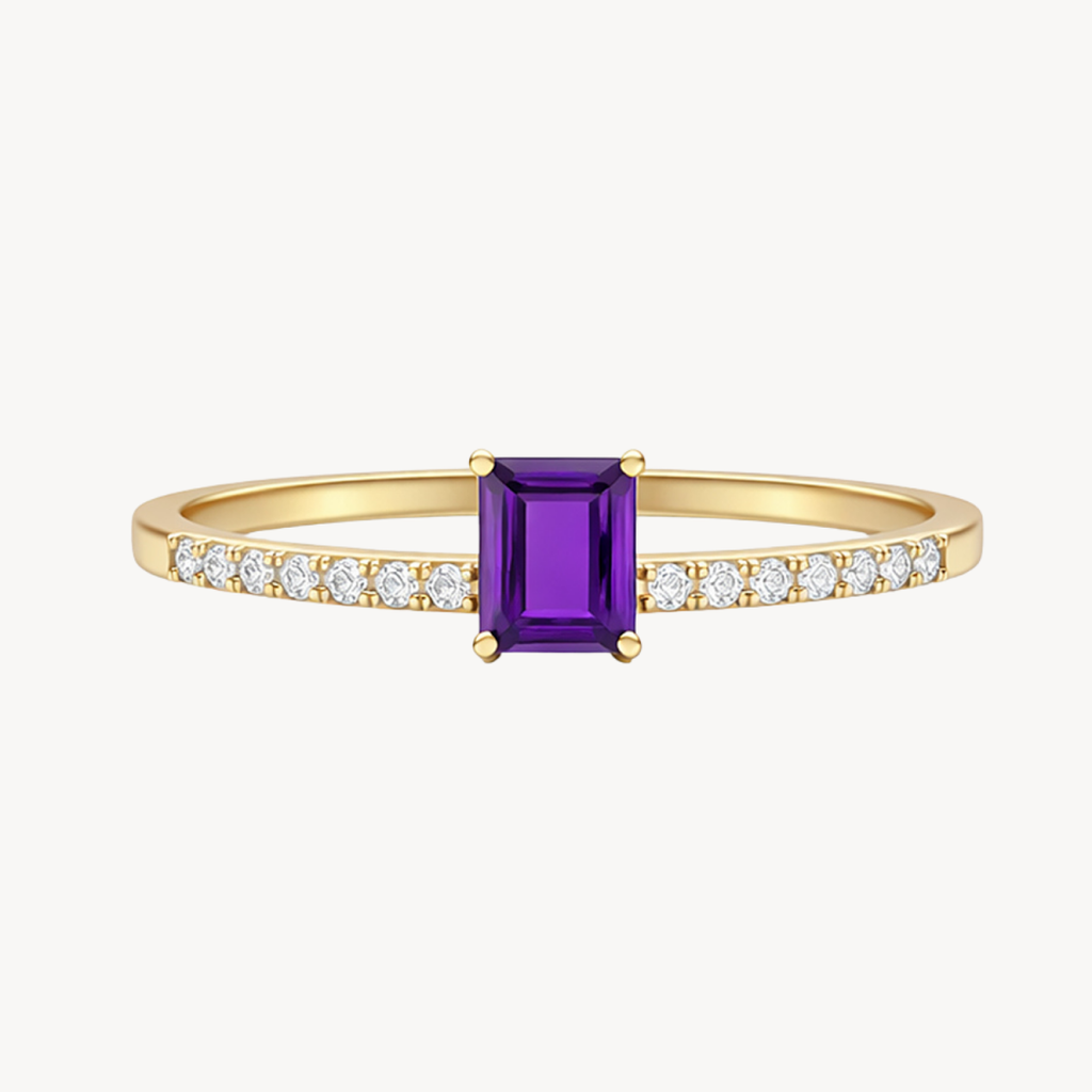 Petite Diamond & Semi precious Ring