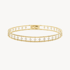 Classic Diamond Clover Station Bangle