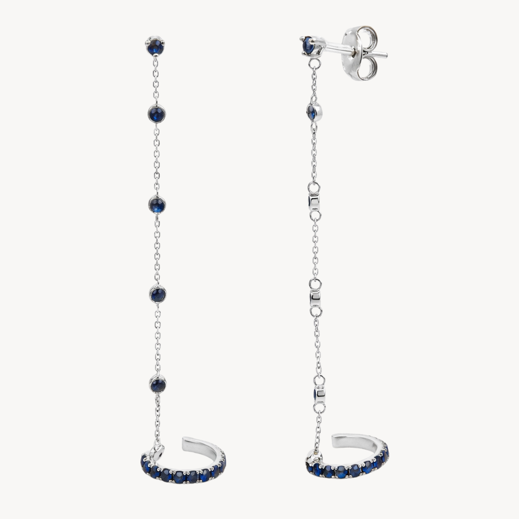 Cuff Sapphire Earring