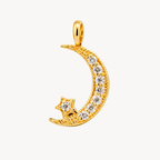 Moon Star Diamond Pendant