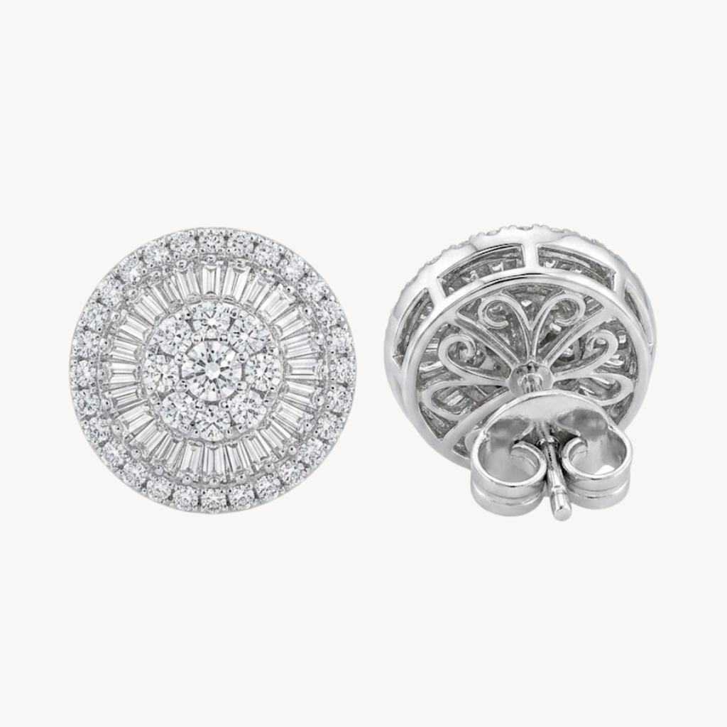 Resplendent Tanzanite Disc Earring