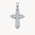 Diamond Cross Prong Set Pendant