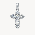 Diamond Cross Prong Set Pendant