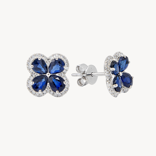 Allure Blue Sapphire & Diamond Earring