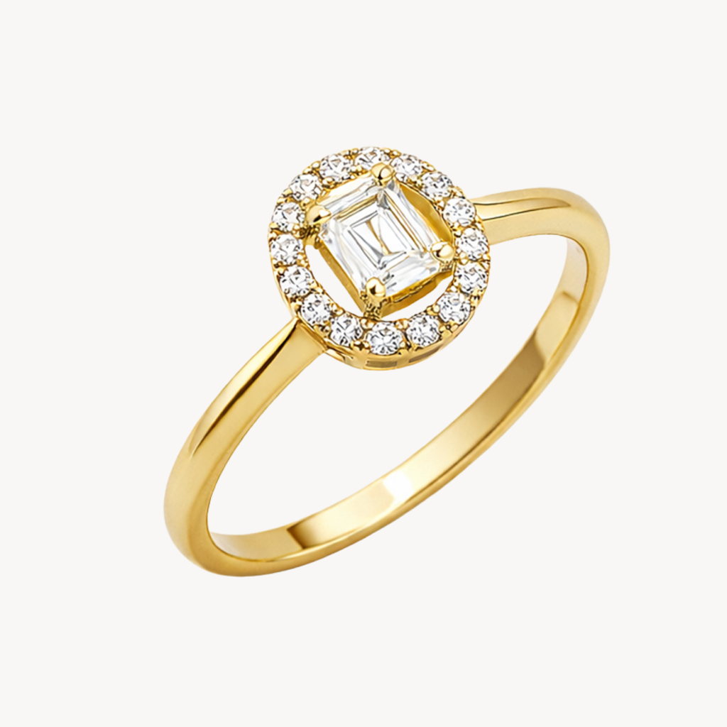 Dainty Diamond & Tsavorite Ring