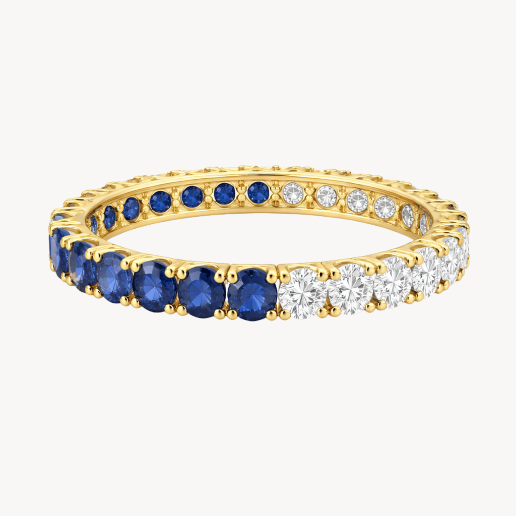 Classic Sapphire & Diamond Ring