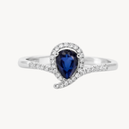 Radiant Sapphire & Diamond Ring