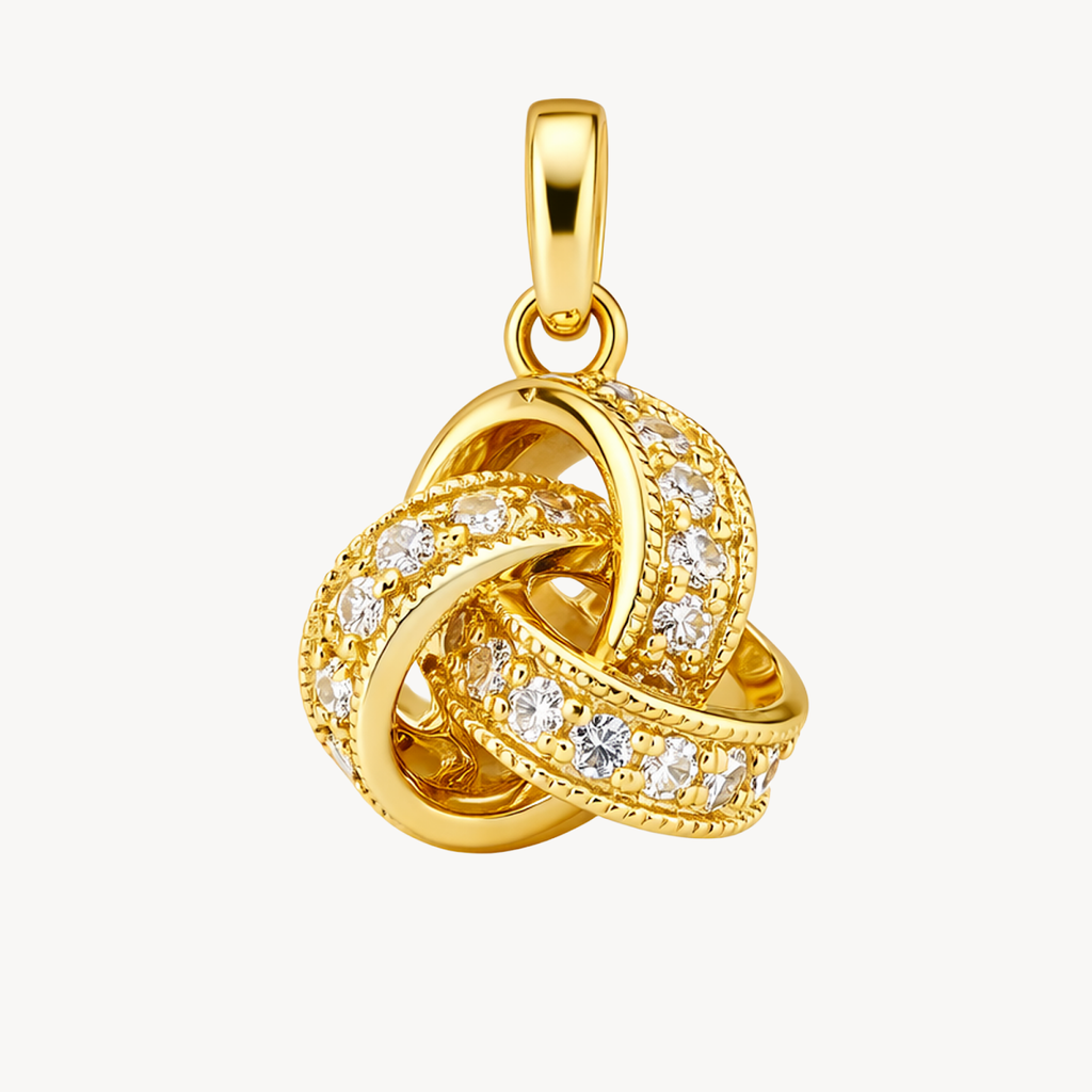 Classic Love Knot Diamond Pendant