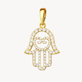Hamsa Diamond Pendant