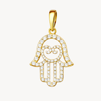 Hamsa Diamond Pendant