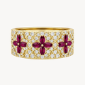 Stately Diamond & Ruby Ring