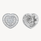 Pavé Heart Tanzanite Earring