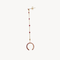 Ruby Arc Drop Chain Earring - Vicenza Miami