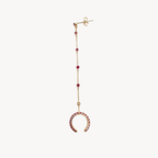 Ruby Arc Drop Chain Earring - Vicenza Miami