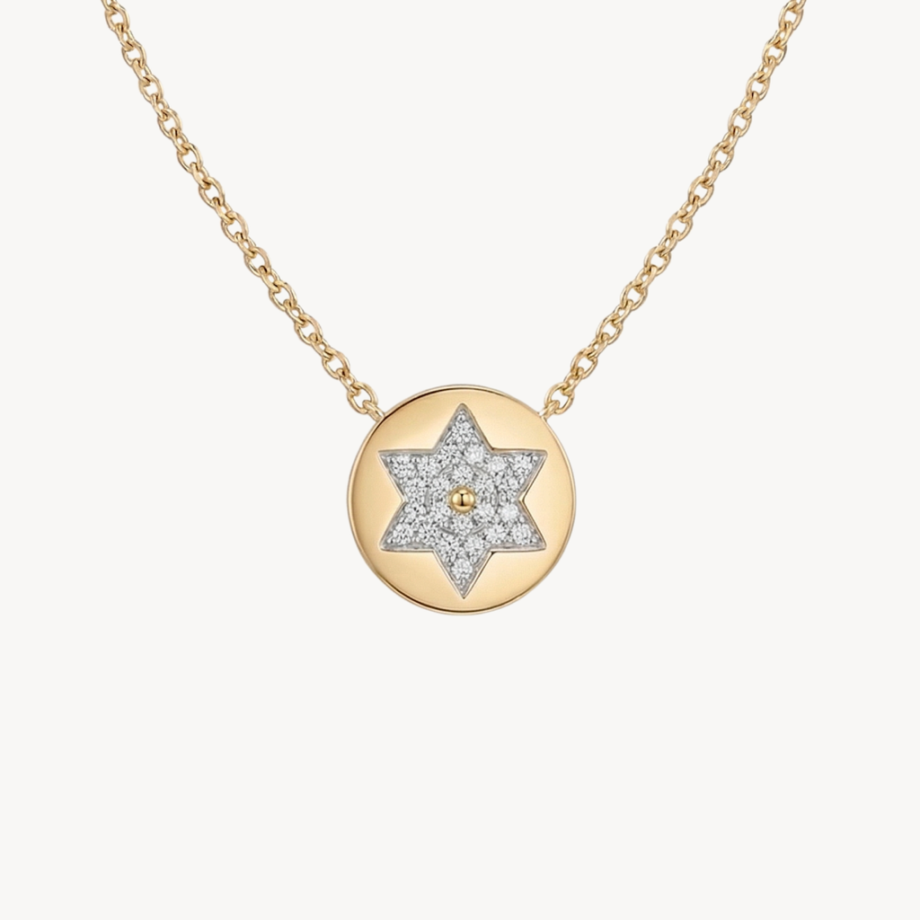 Star of David Pave Diamond Pendant
