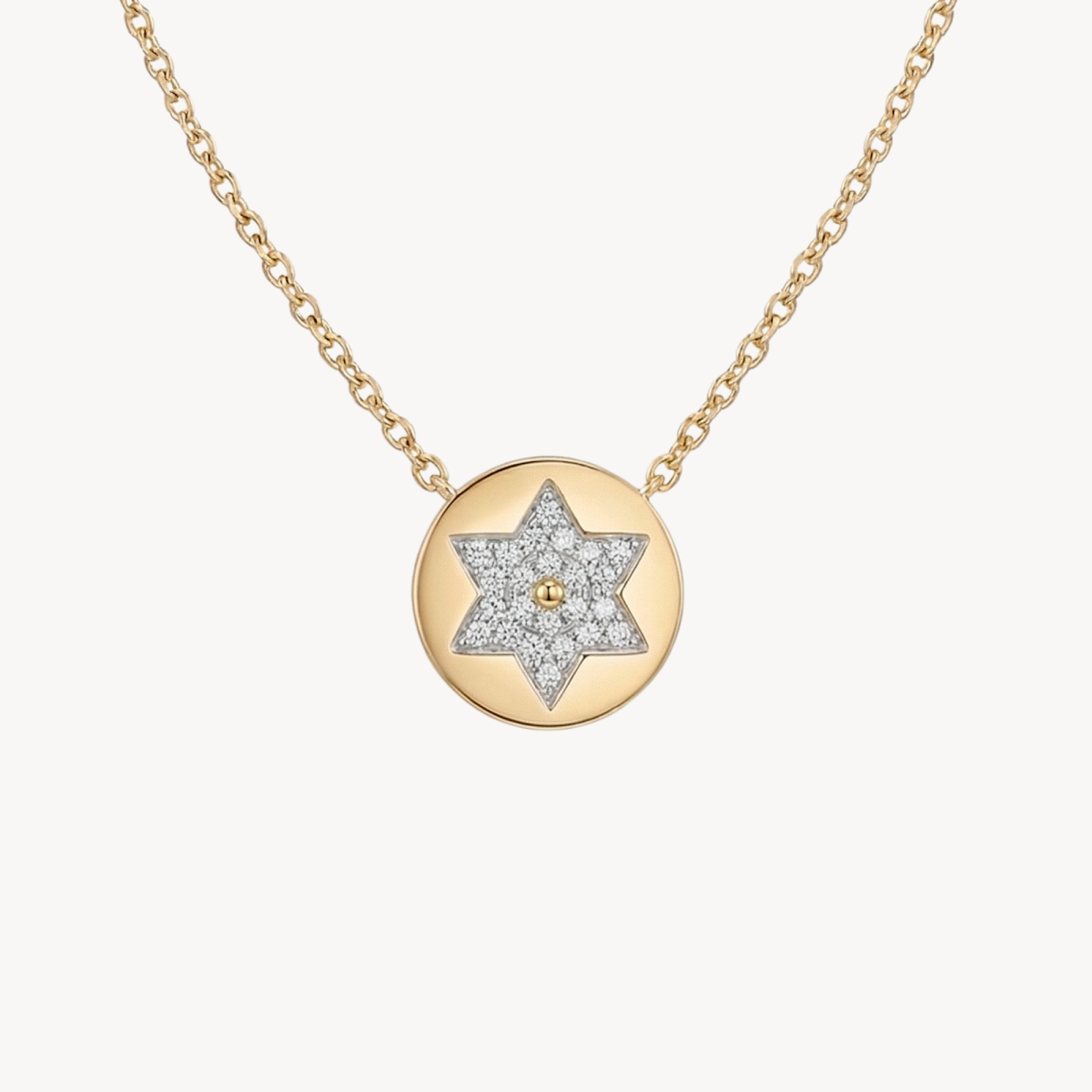 Star of David Pave Diamond Pendant