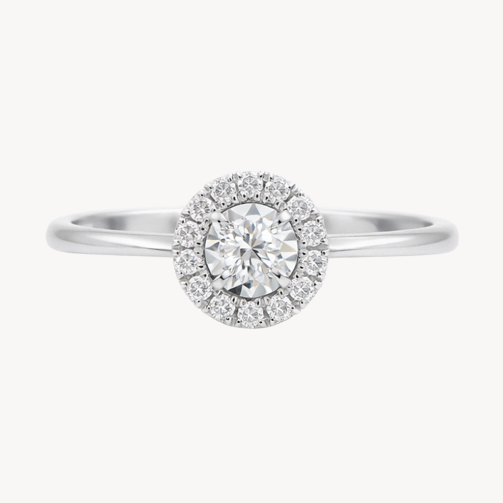 Polished Diamond Ring