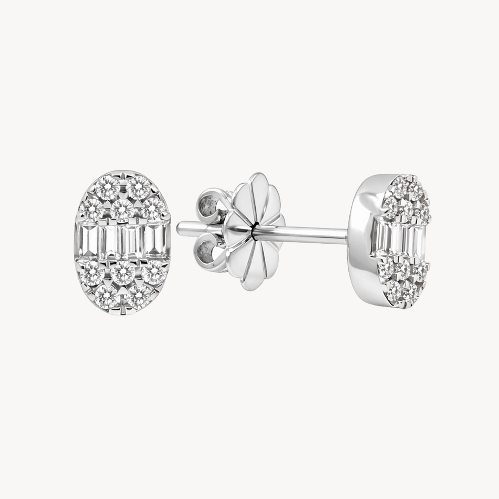 Classic Earring White Gold Diamond