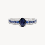 Imperial Sapphire & Diamond Ring
