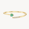Petite Emerald & Diamond Ring