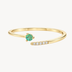 Petite Emerald & Diamond Ring