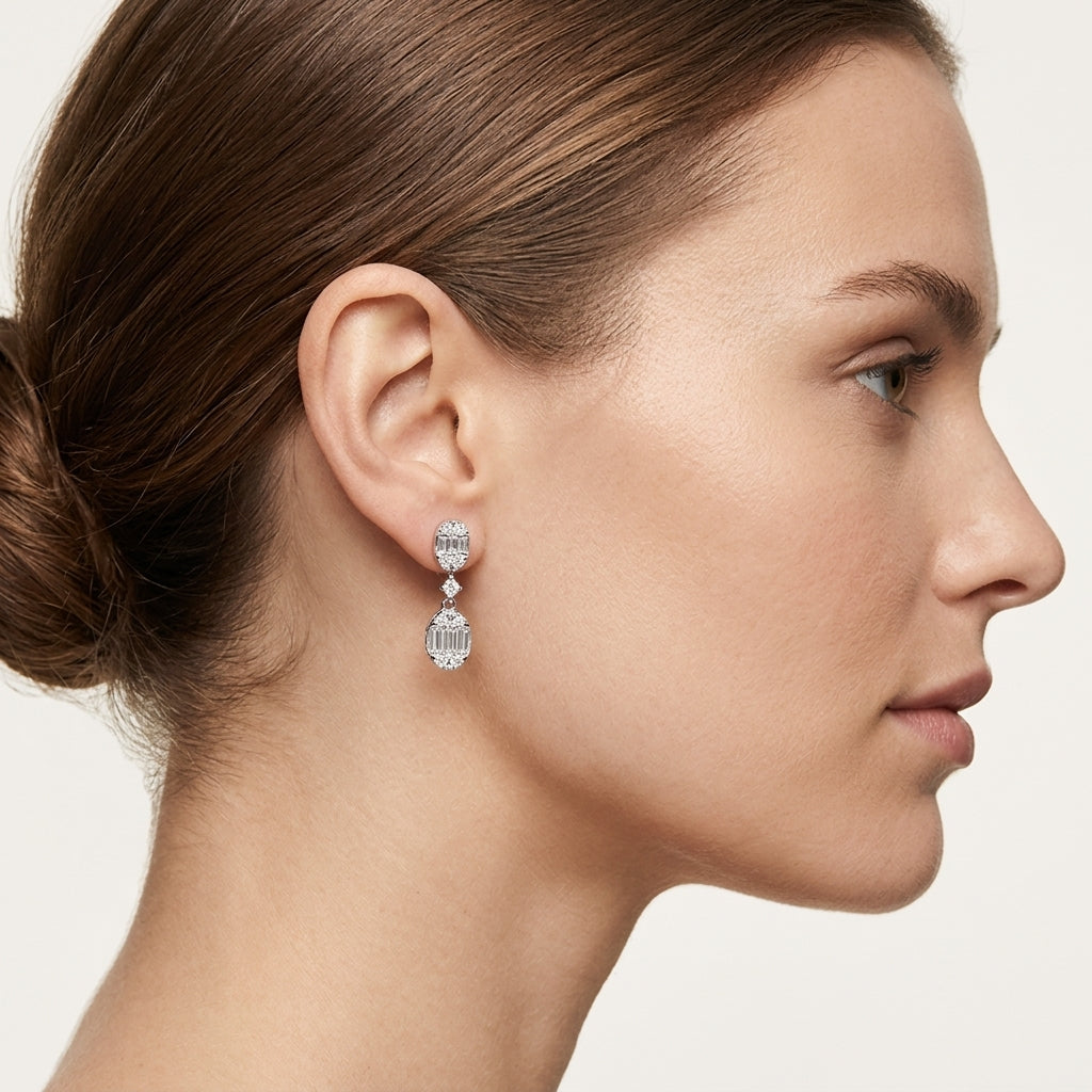 Eternal Earring worn by model - Vicenza Miami