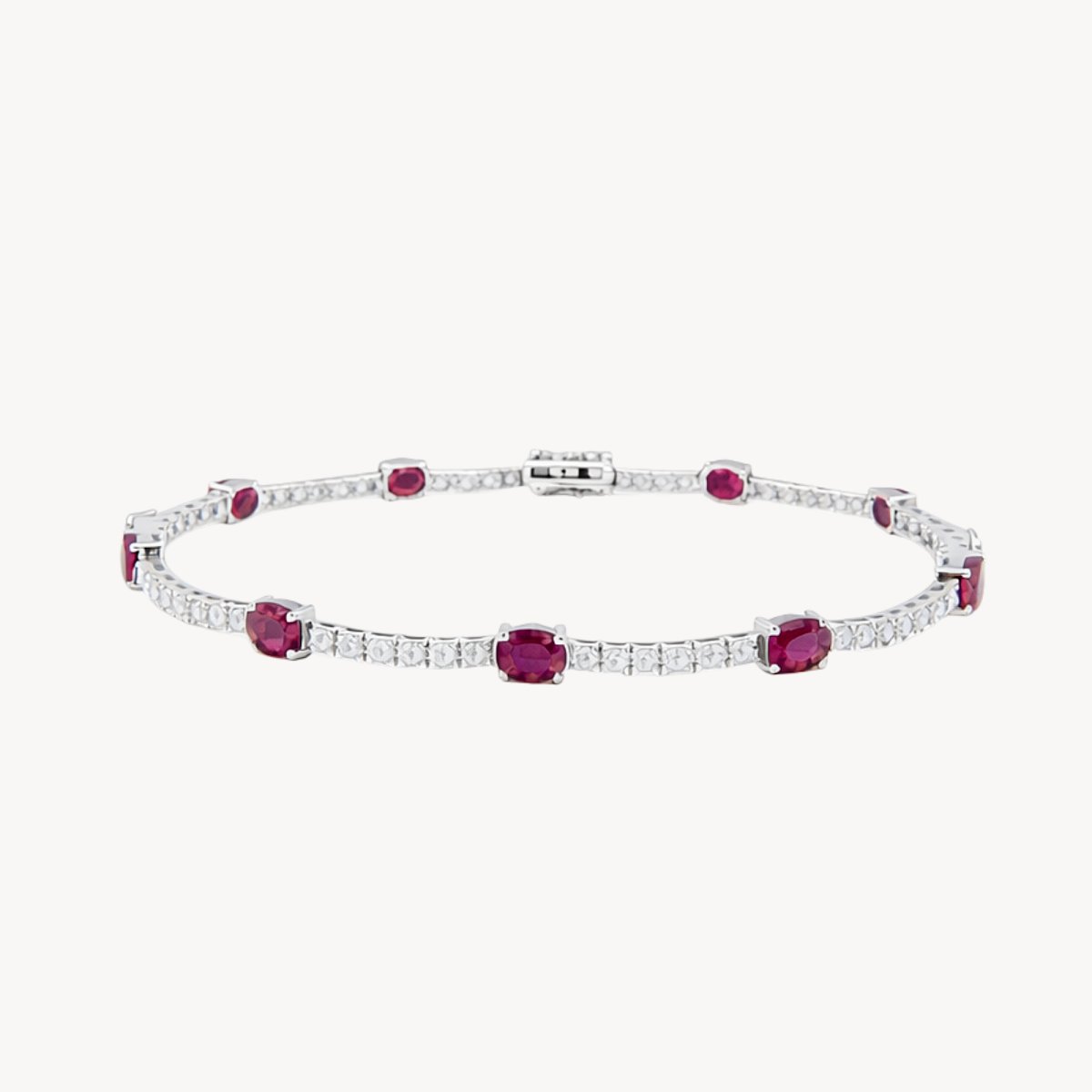 Classic Diamond & Ruby Bracelet
