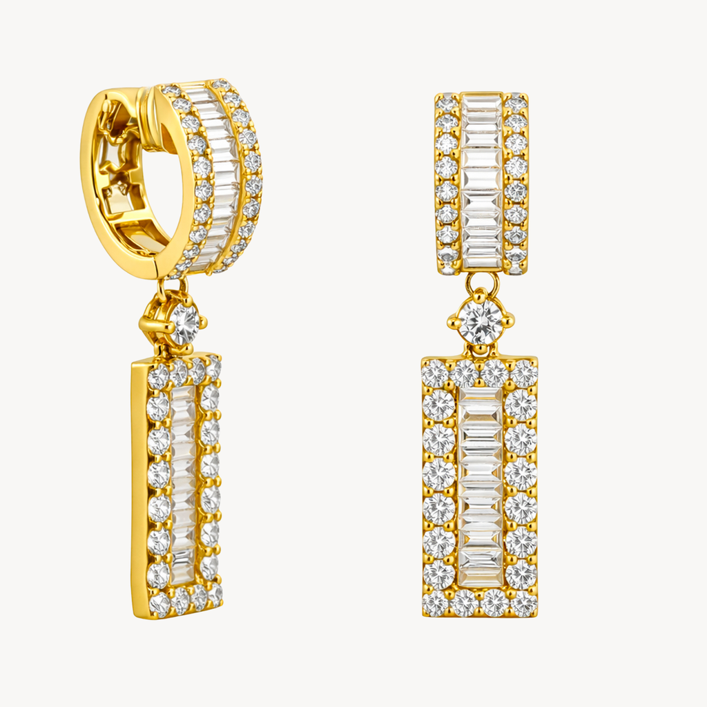 Brilliant Earring Yellow Gold Diamond