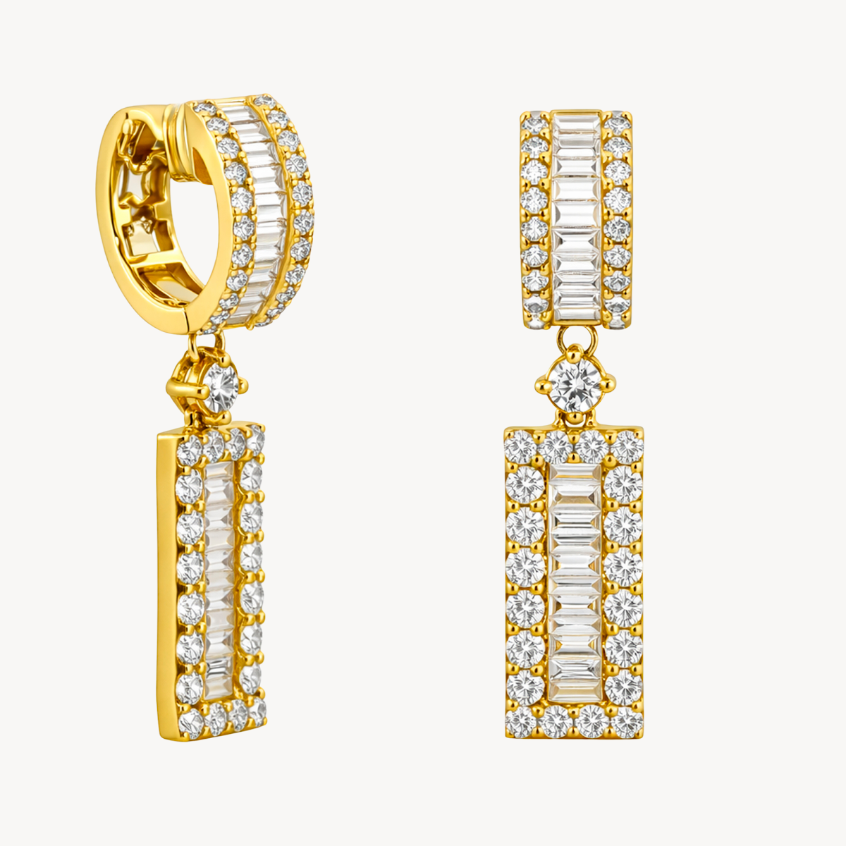 Brilliant Earring Yellow Gold Diamond