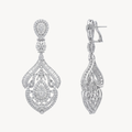 Delicate Diamond Chandelier Drop Earrings