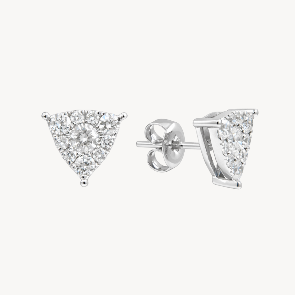 Dainty Diamond Earring White Gold Diamond