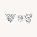 Dainty Diamond Earring White Gold Diamond
