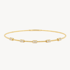 Diamond Station Flex Bangle