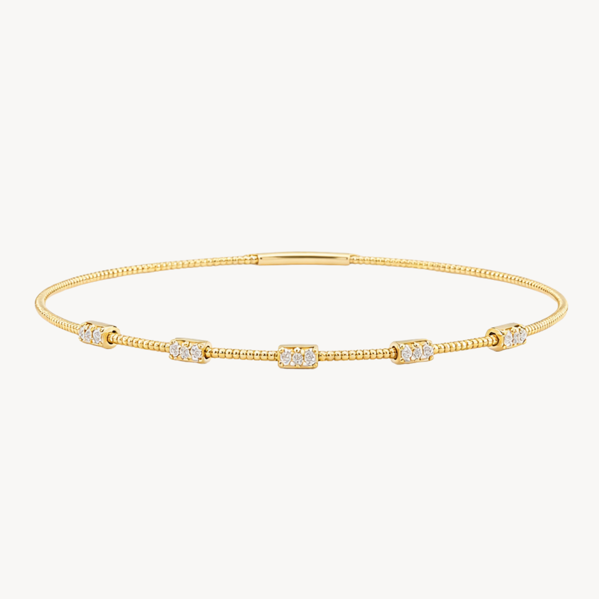 Diamond Station Flex Bangle