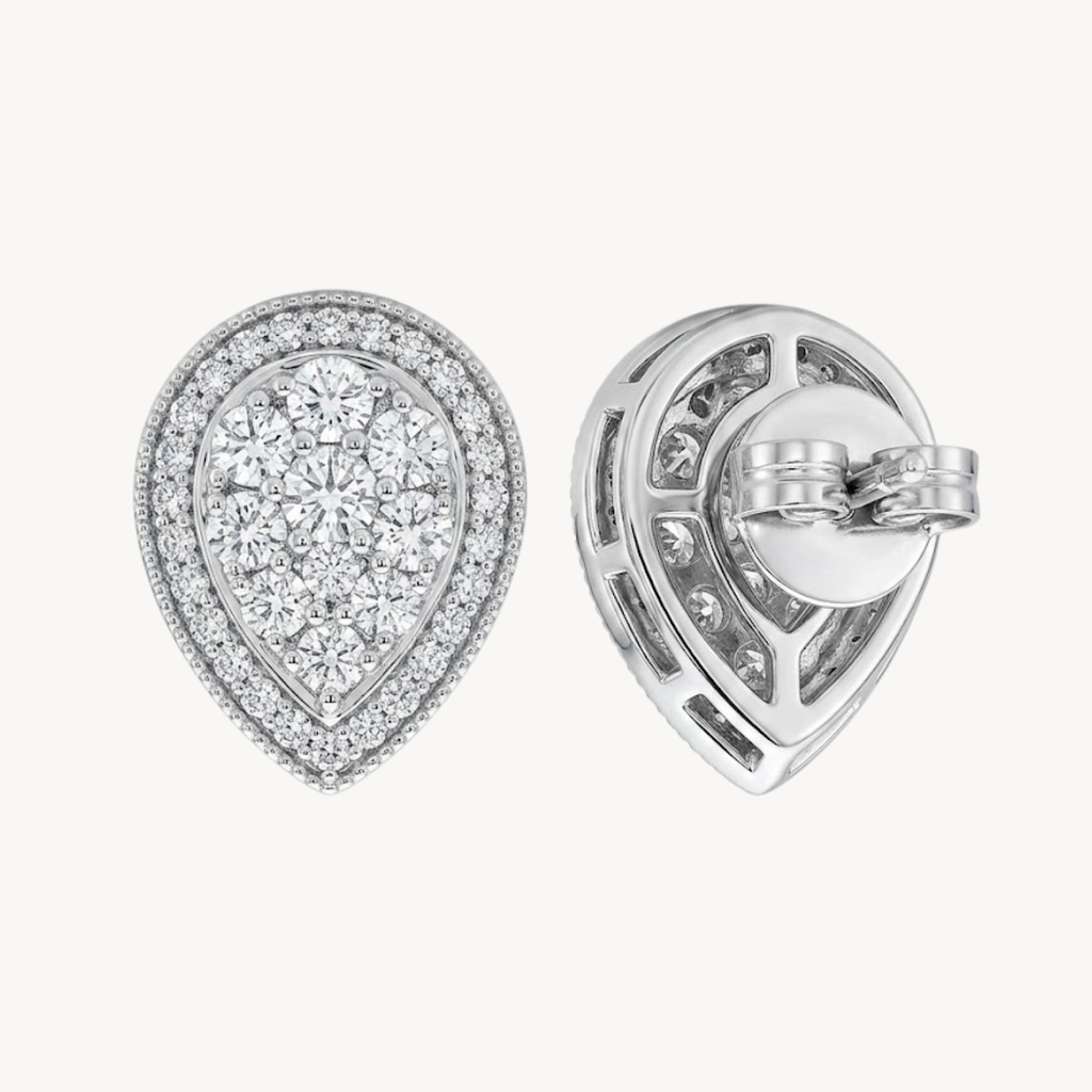 Luminous Pear Diamond Earring