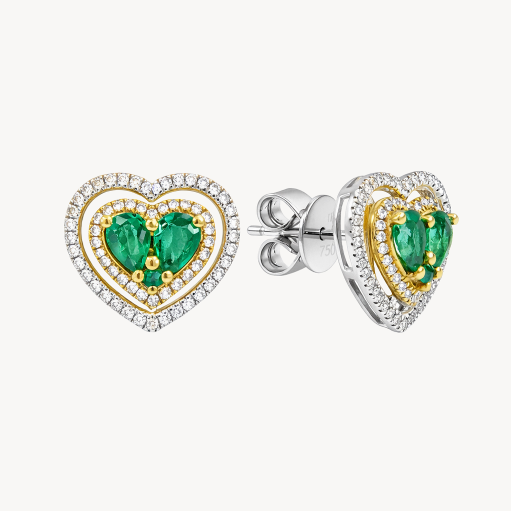 Magnificent Diamond & Emerald Earring