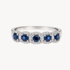 Harmony Diamond & Sapphire Ring
