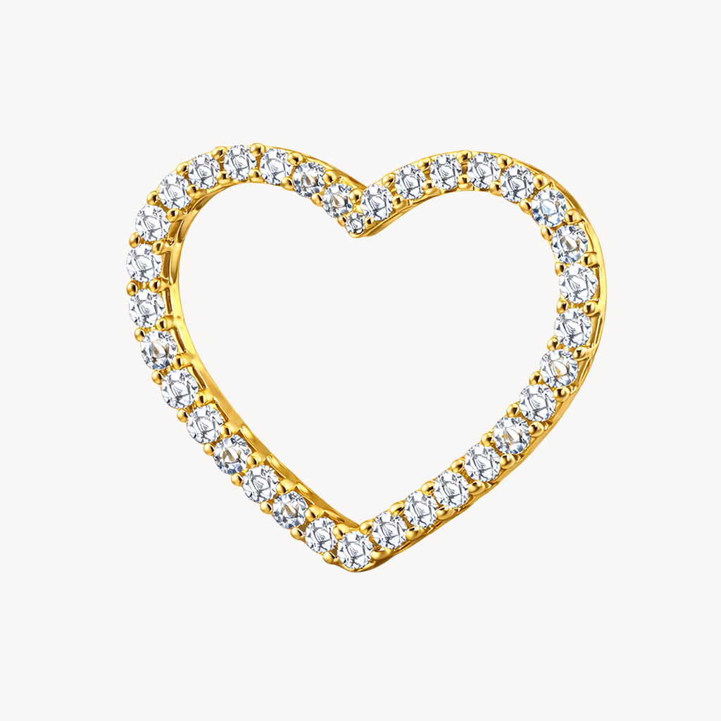 Stately Heart Diamond Pendant