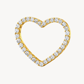 Stately Heart Diamond Pendant