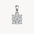 Petite Fashion Stud Diamond Pendant