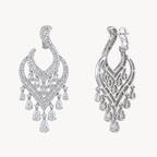 Petite Diamond Chandelier Drop Earrings