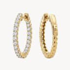 Luminous Diamond Hoop Earring
