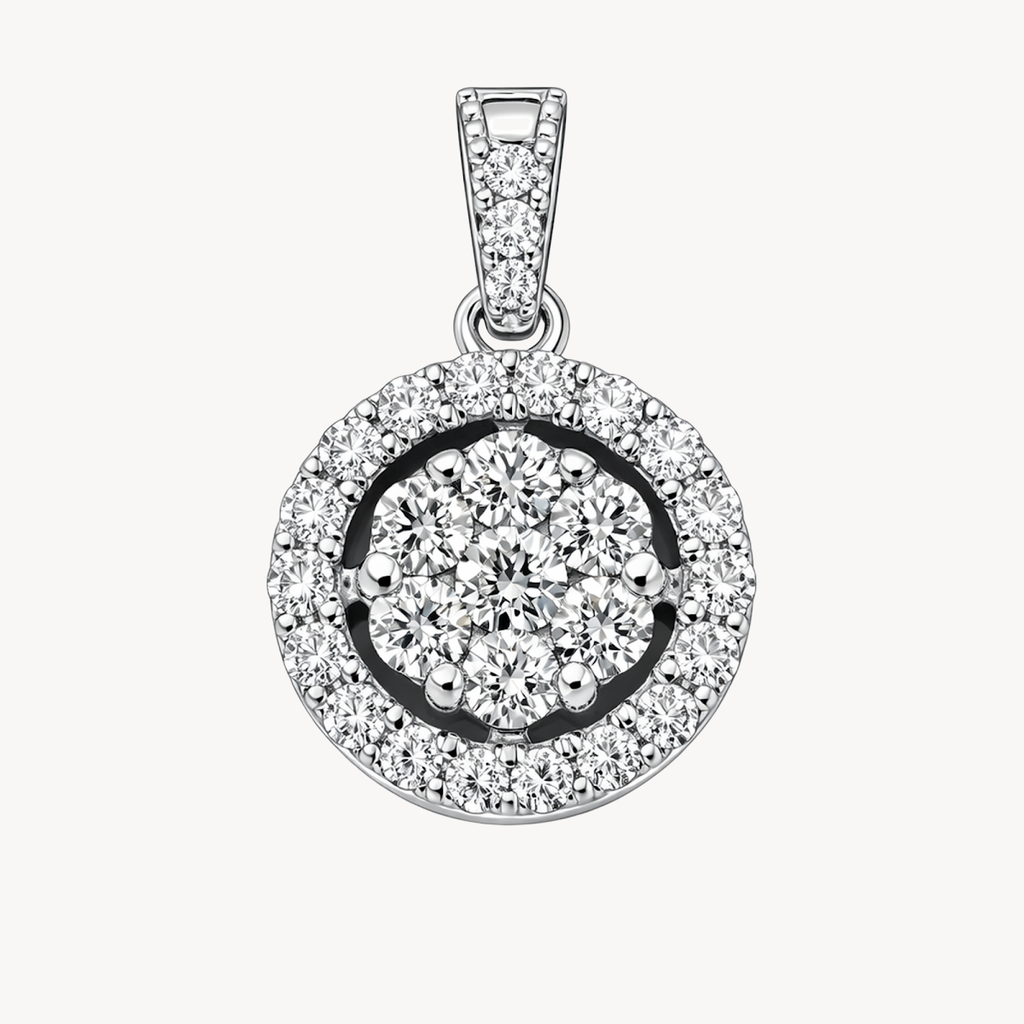 Gilded Diamond Pendant