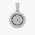 Gilded Diamond Pendant