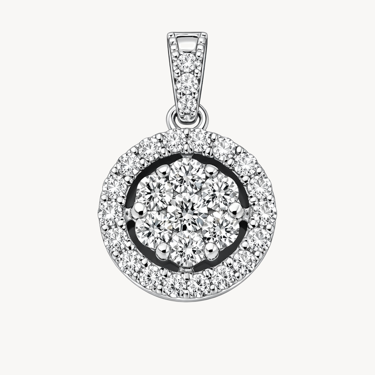 Gilded Diamond Pendant