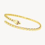 Diamond Snake Head Flex Bangle