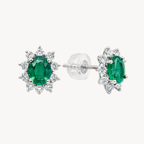 Grand Diamond & Emerald Earring
